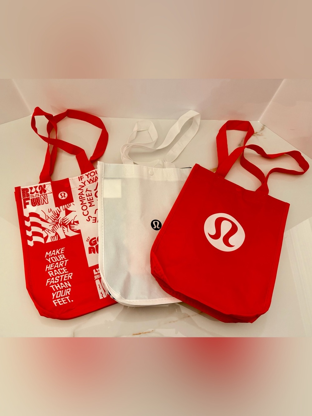 Lululemon Reusable Tote Bags (Set of 3)
